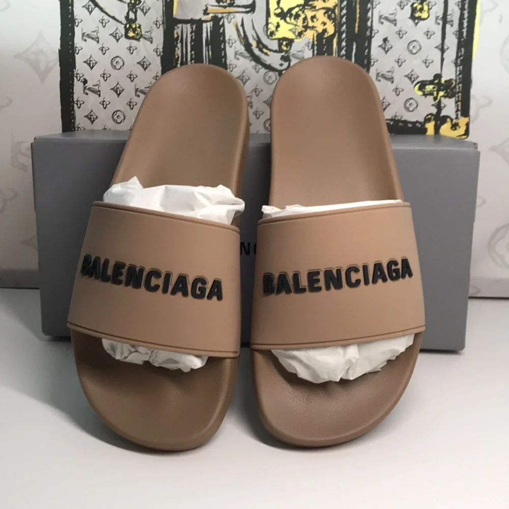 New Authentic Balenciaga Pool Slides | Effortless Style, Iconic Comfort - Picture 3 of 9
